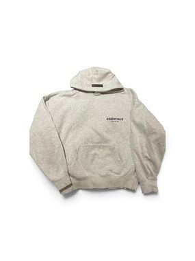 Essentials Men’s— Light Gray Pullover Hoodie